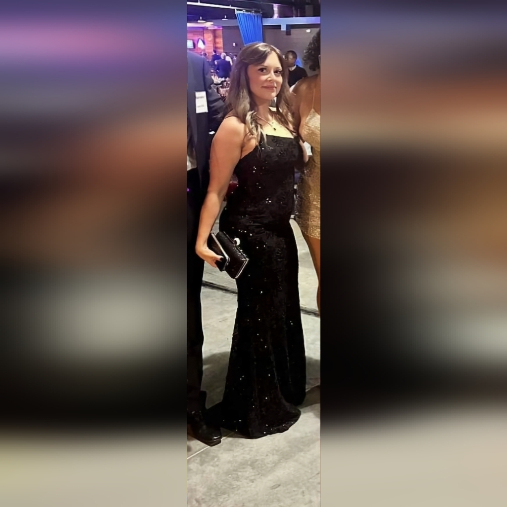 Windsor black sequined gown size 2 - Picture 7 of 7